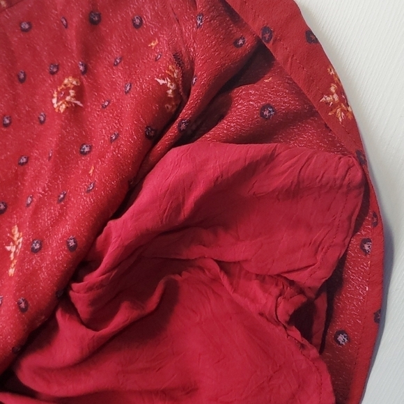 Free People Two Faces Ruby Viscose Rayon Mini Dress Small - Picture 10 of 16